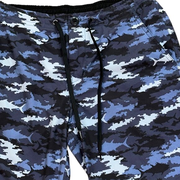 SALT LIFE Journey Boardshorts Swim Bottom Board Shorts Blue 30 Bathing Suit Pool - Picture 2 of 8